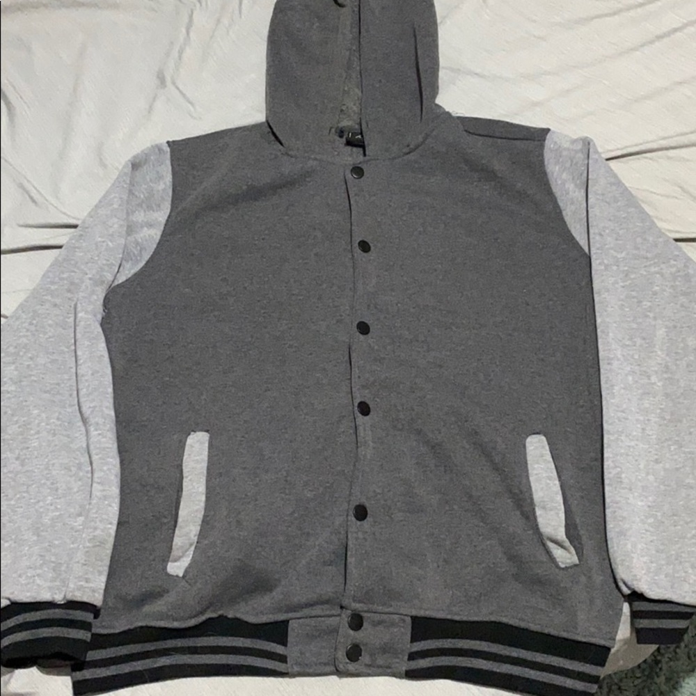 Grey Varsity Hoodie XL
